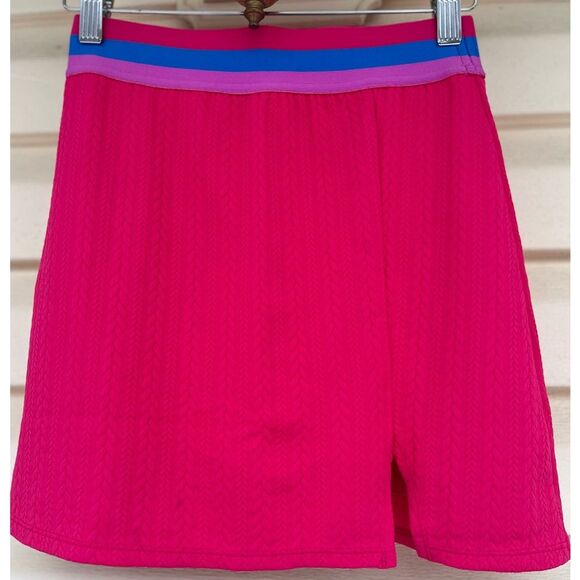 Revolve BeachRiot hot pink mini skort, NWOT, 3-color elastic waist, XS - Picture 1 of 8
